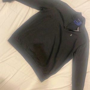 Mens US Polo Assn 3/4 pullover dark gray